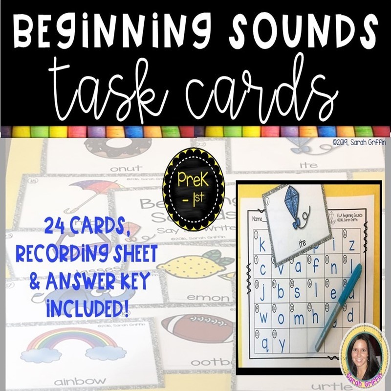 Beginning Sounds Task Cards