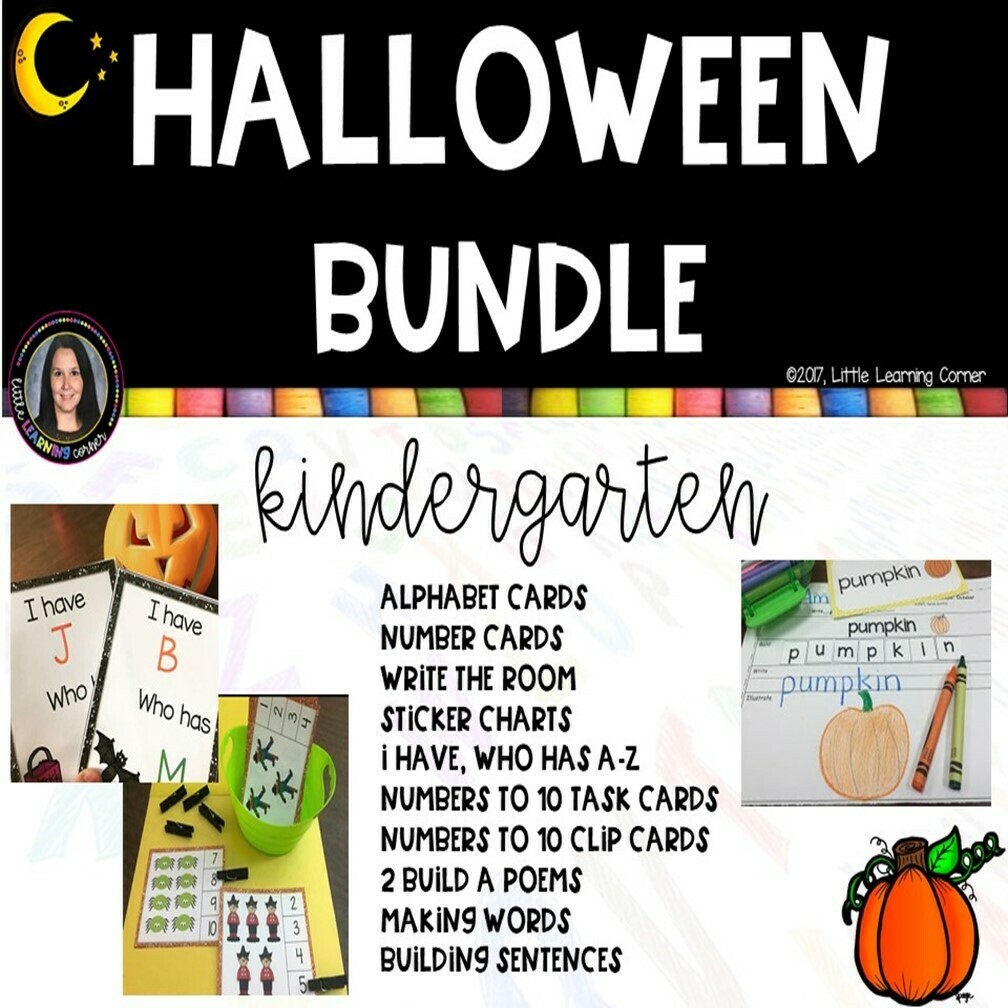 Halloween Bundle for Kindergarten