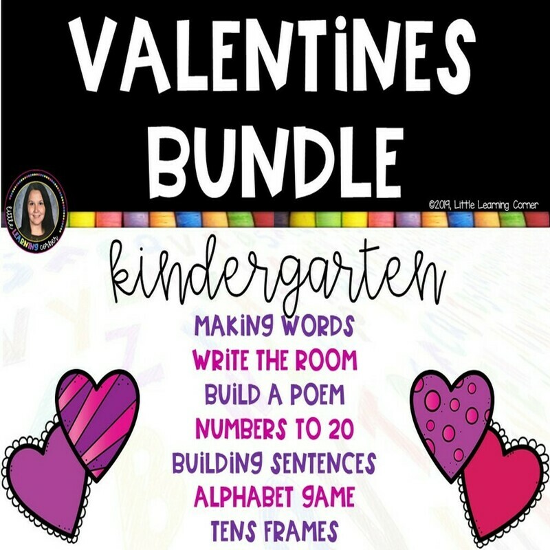 Valentines Kindergarten Bundle