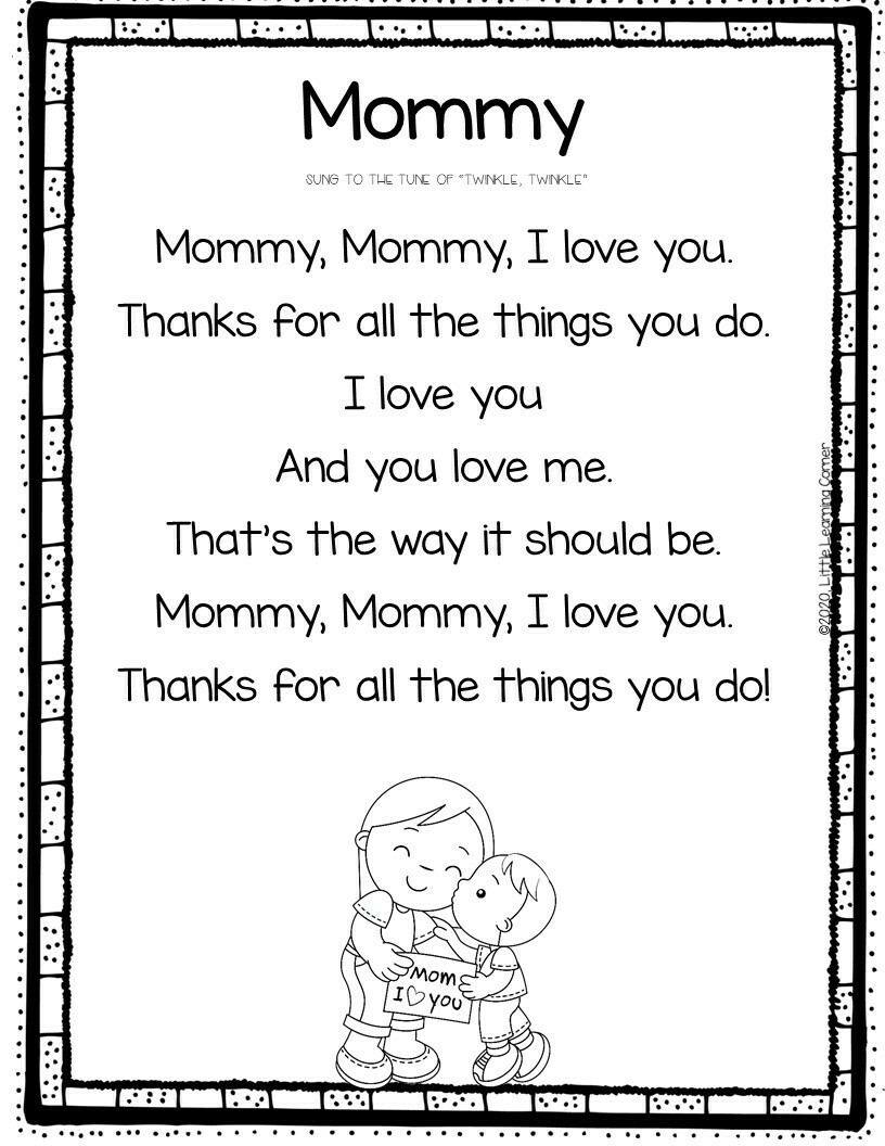 Mothers Day Poem from Kids