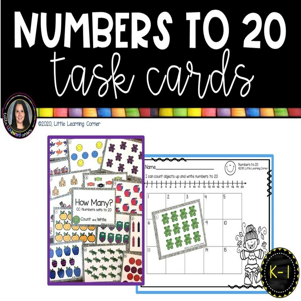 Numbers to 20 Task Cards