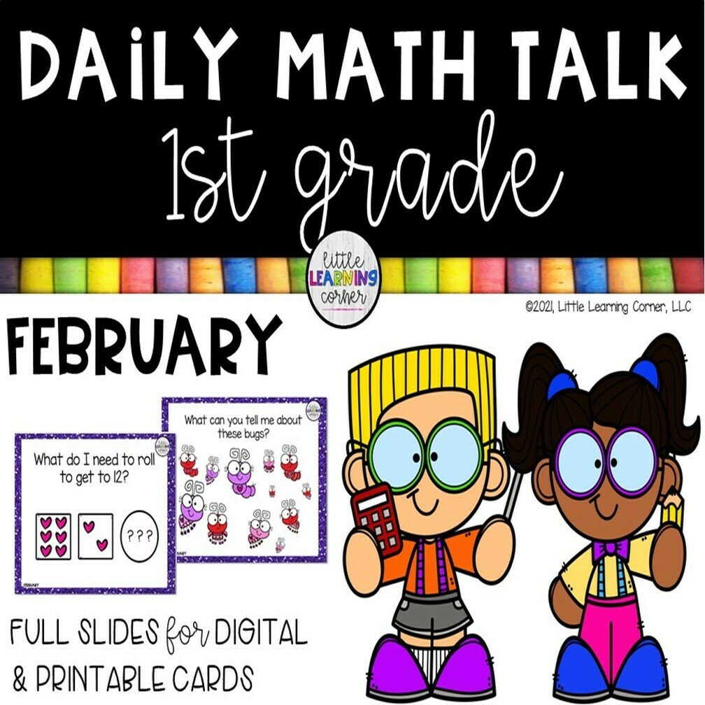 First Grade Math Talks FEBRUARY