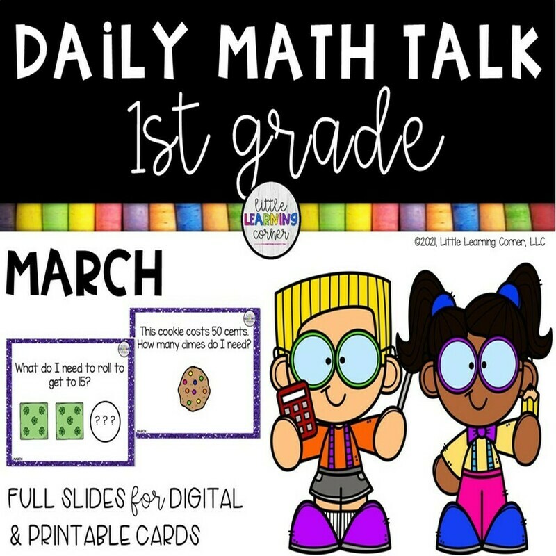 First Grade Math Talks MARCH