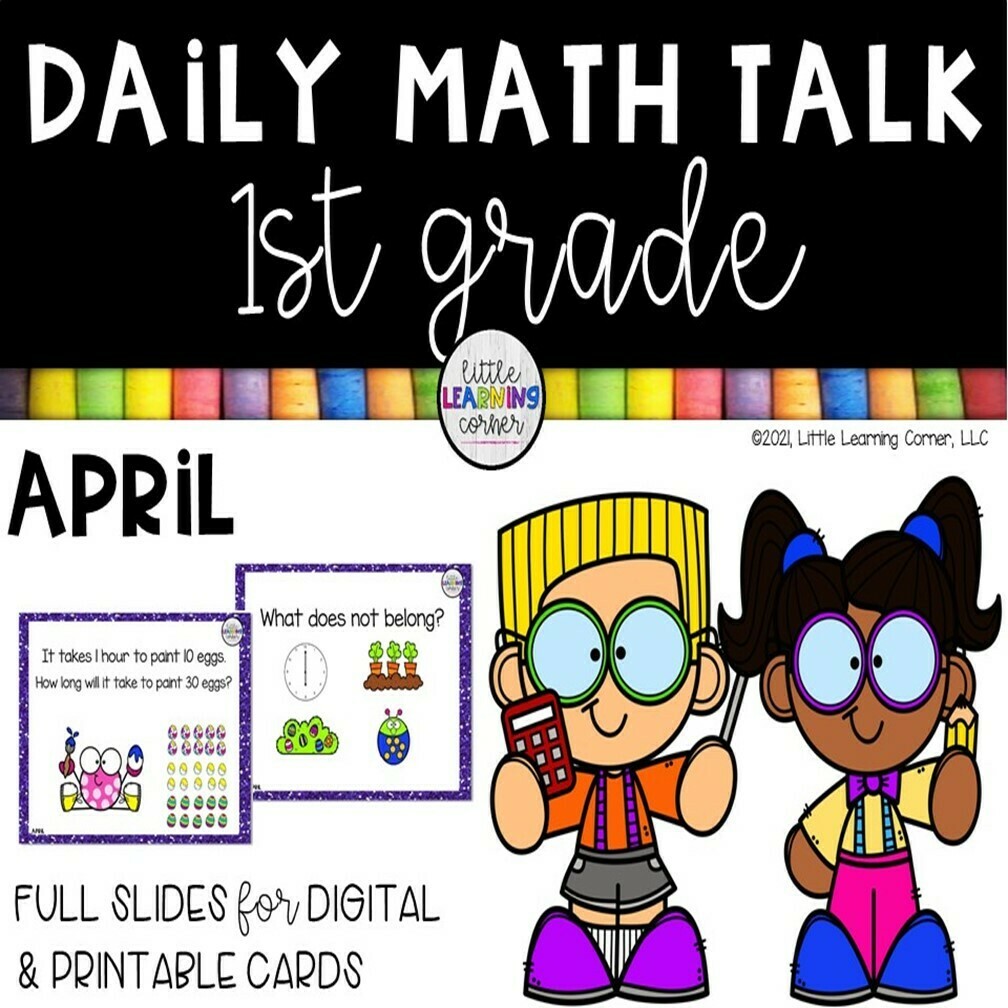 First Grade Math Talks - April