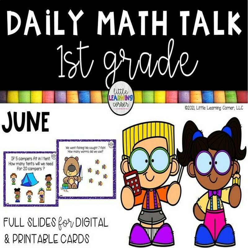 First Grade Math Talks JUNE