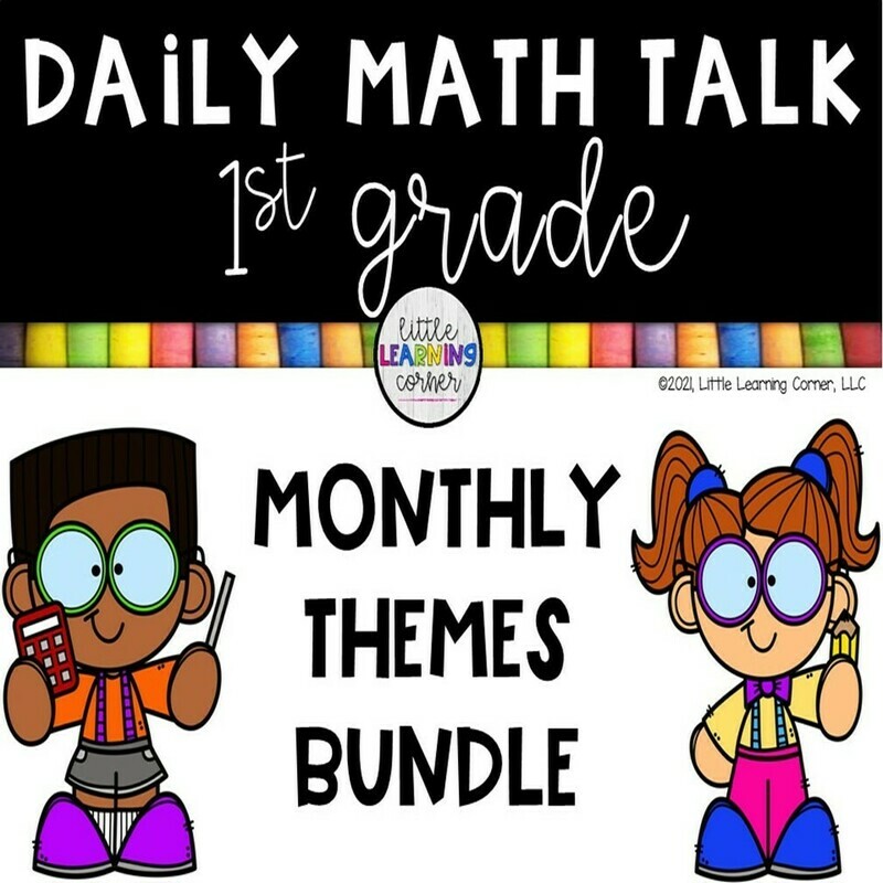 First Grade Math Talks BUNDLE