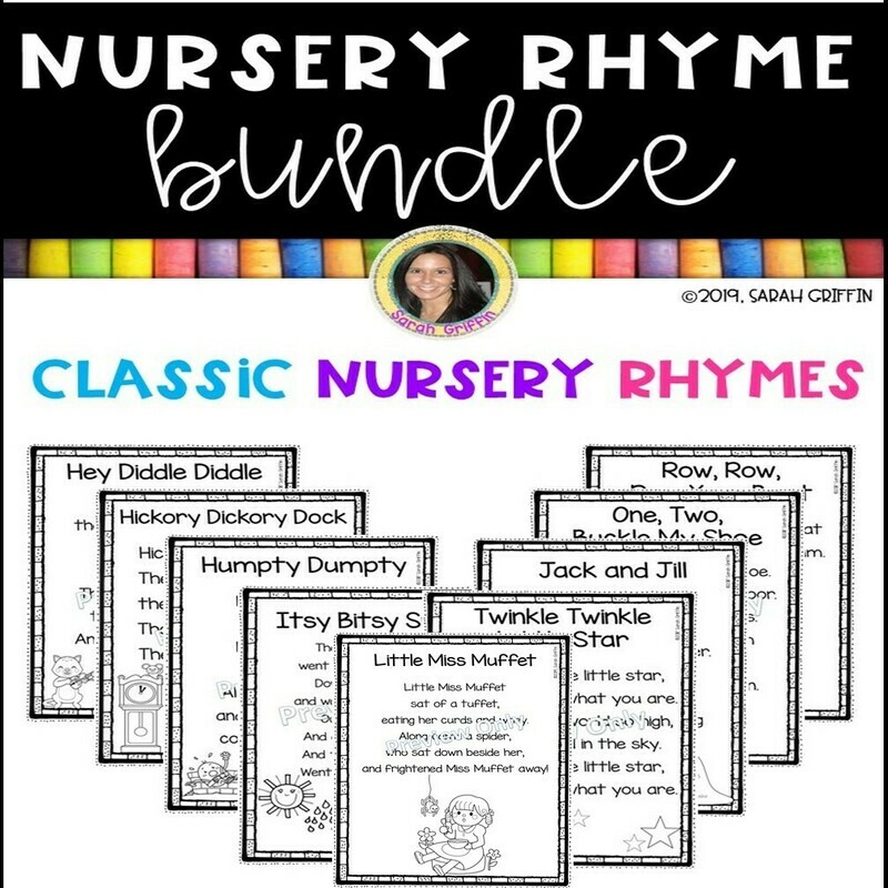 Nursery Rhyme Bundle 35 Printable Poems