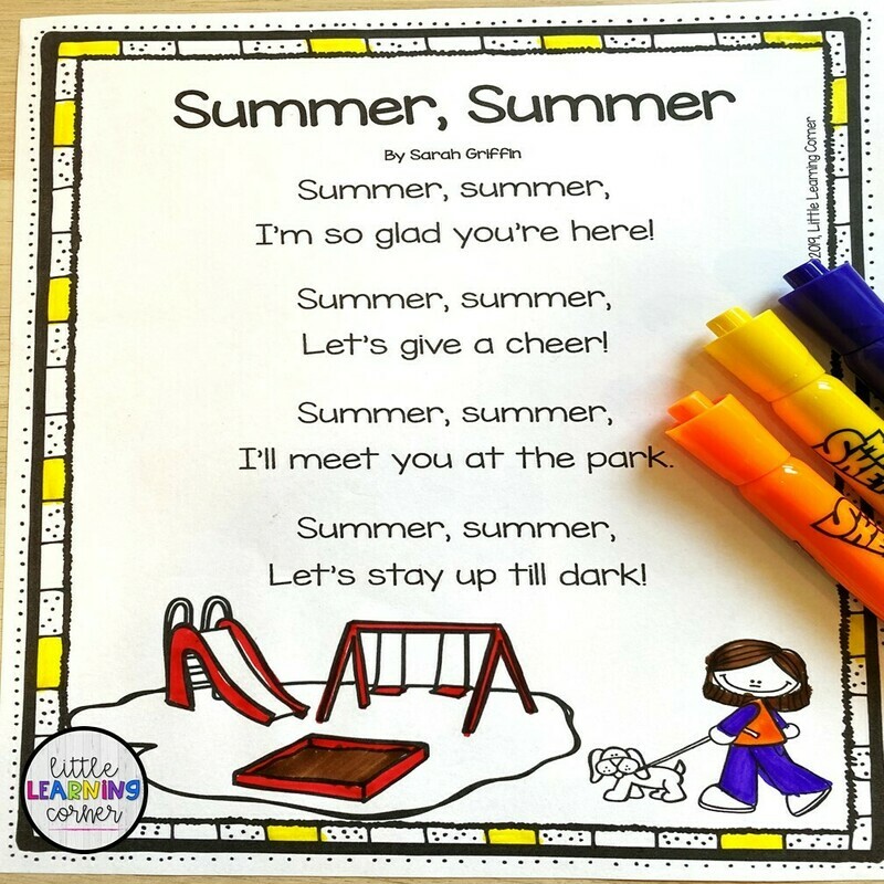Summer, Summer Poem for Kids