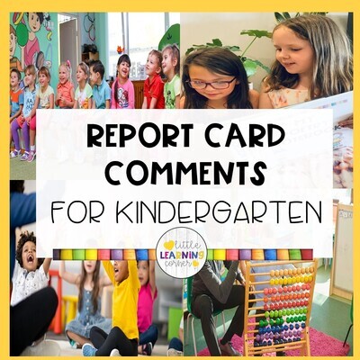 Kindergarten Report Card Comments Kindergarten Report Card Comments