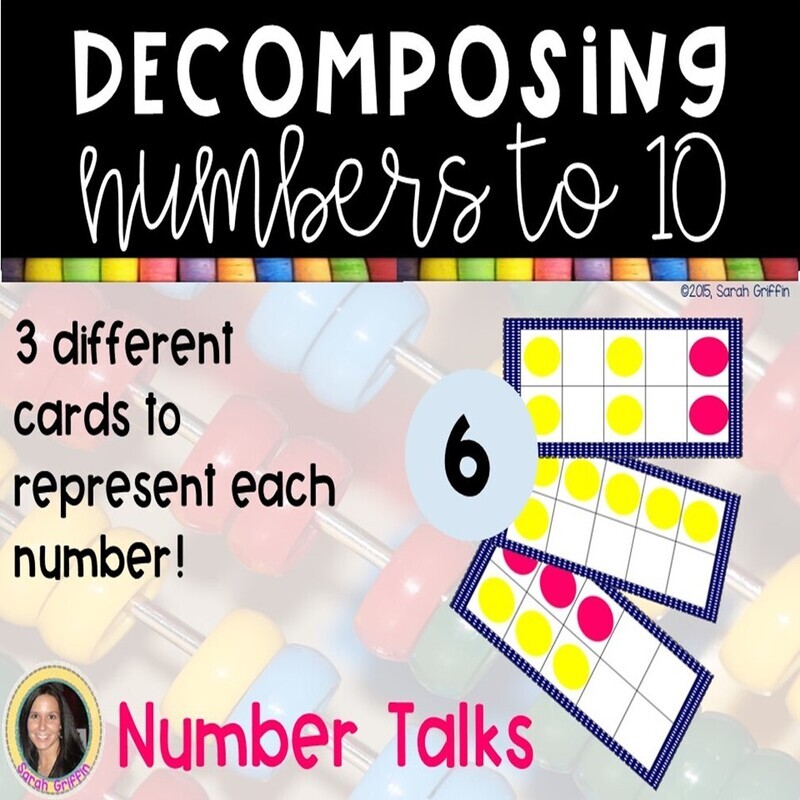 Decomposing Numbers to 10 Dot Cards
