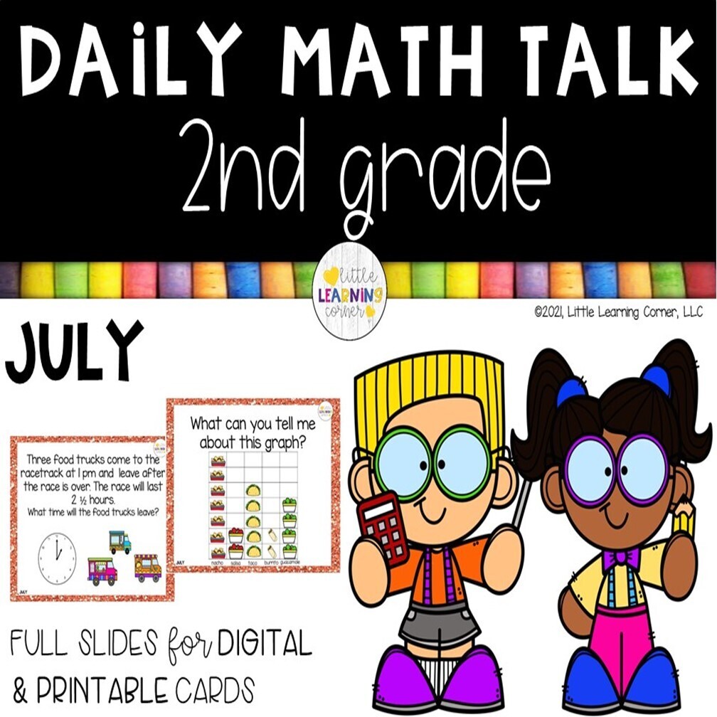 Second Grade Math Talks - July