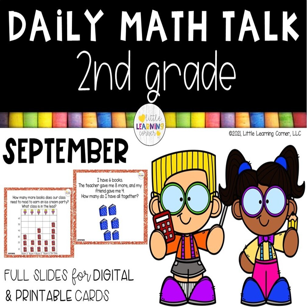 Second Grade Math Talks - September