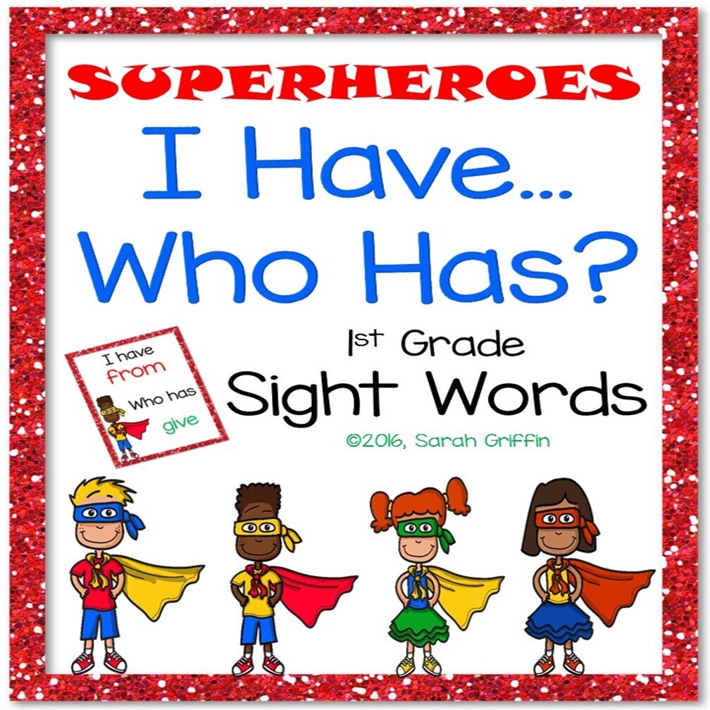 I Have Who Has First Grade Sight Words