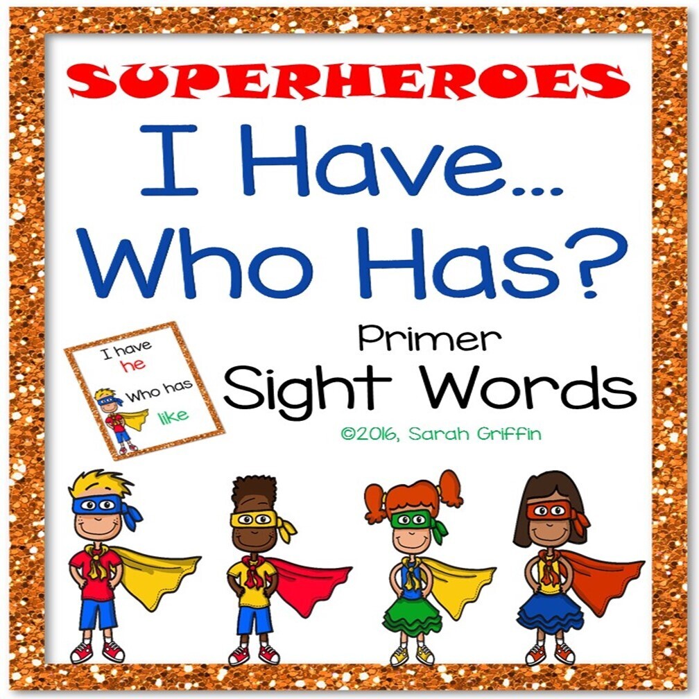 I Have Who Has Primer Sight Words