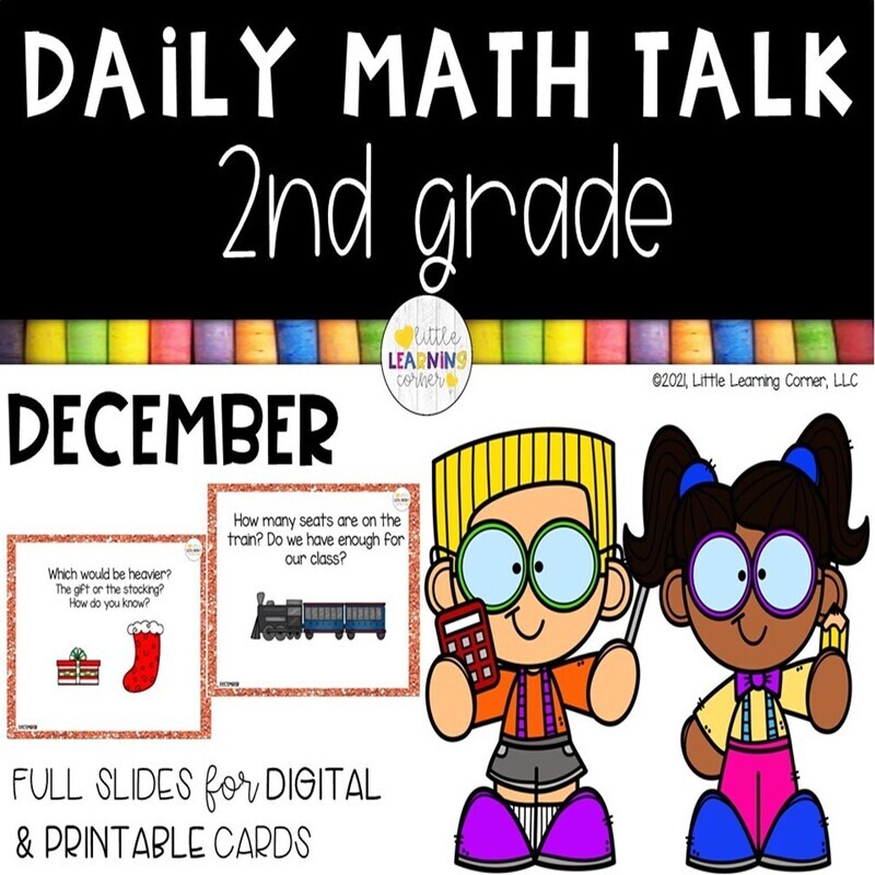 Second Grade Math Talks - December