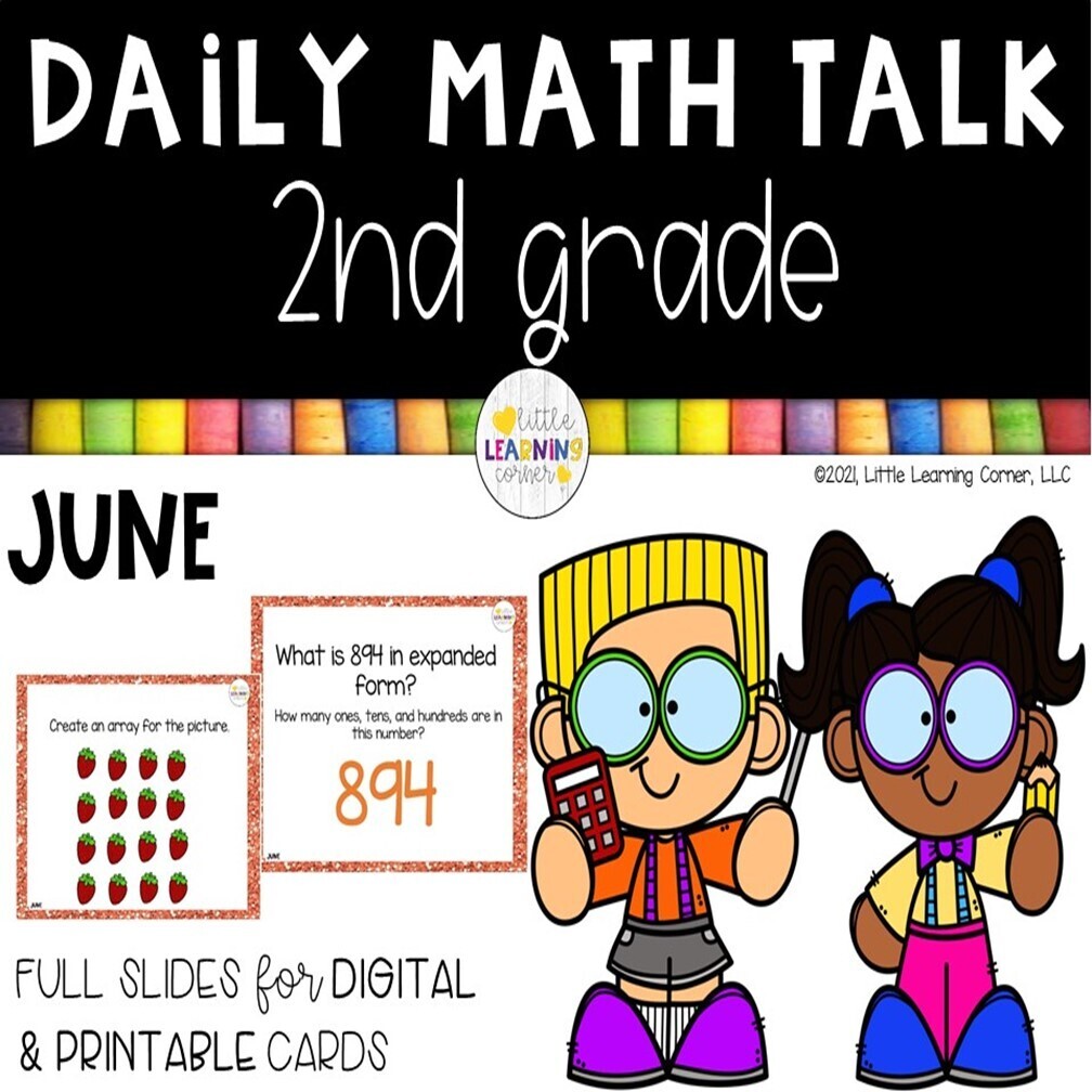 Second Grade Math Talks - June
