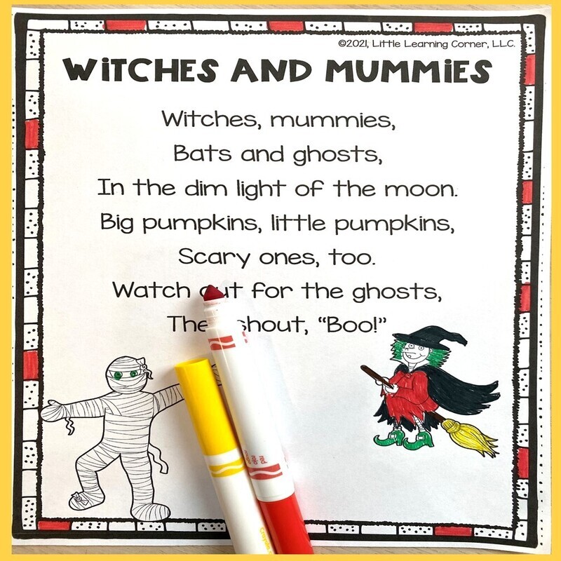 Witches and Mummies Poem for Kids
