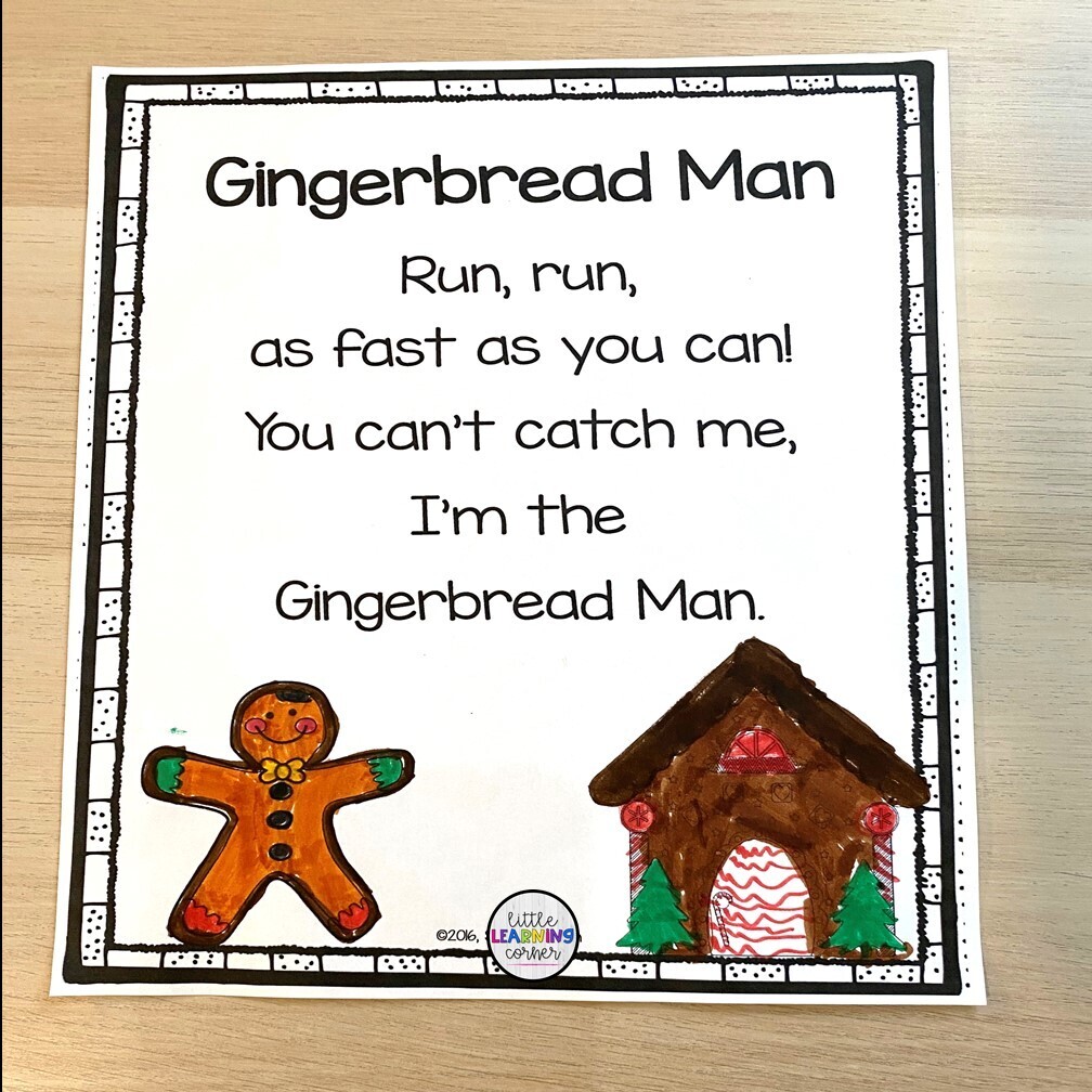 Gingerbread Printable Poem