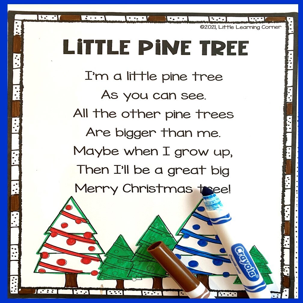 Little Pine Tree Christmas Poem