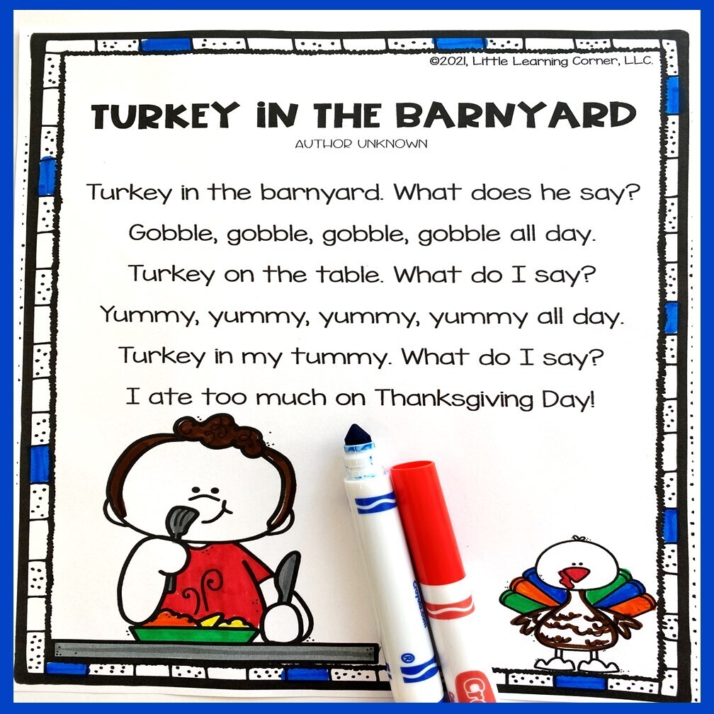 Turkey in the Barnyard Thanksgiving Poem