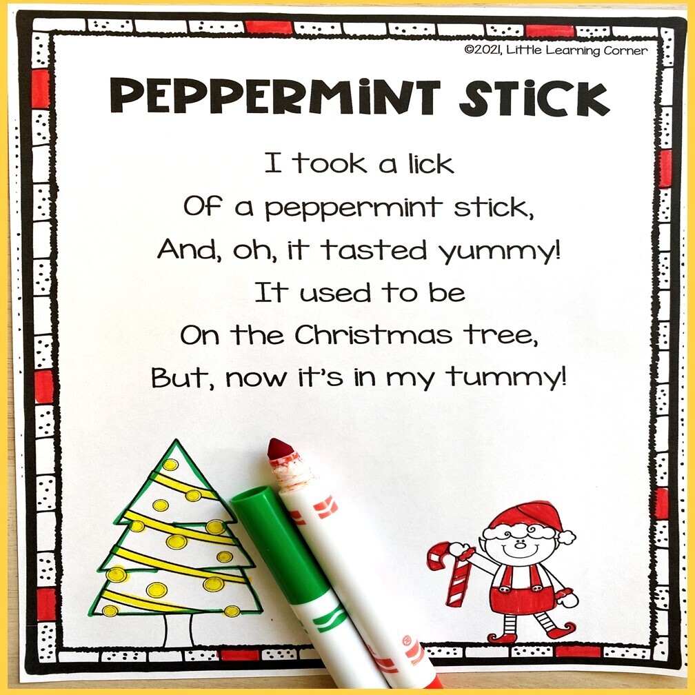 Peppermint Stick Christmas Poem
