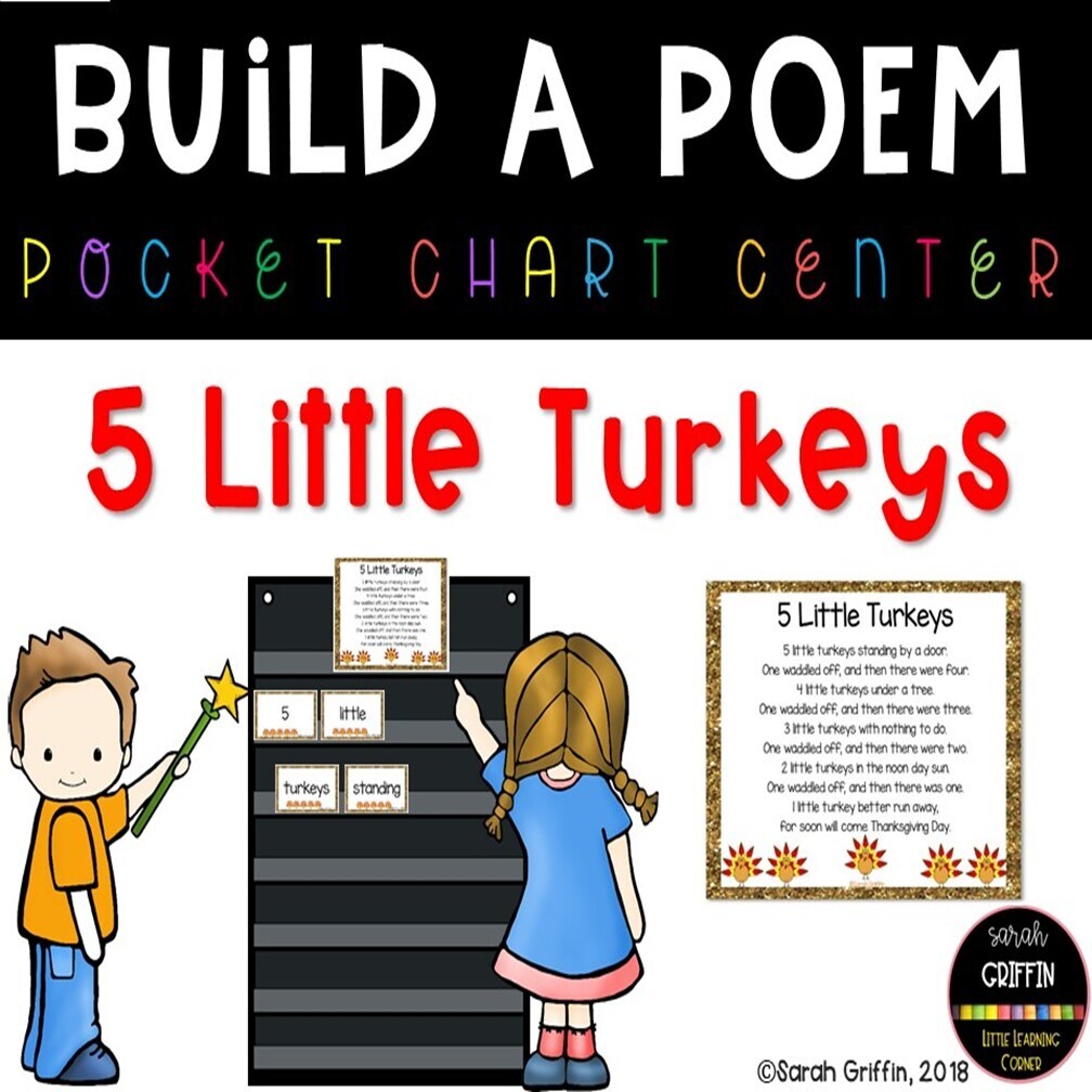 Five Little Turkeys Build a Poem