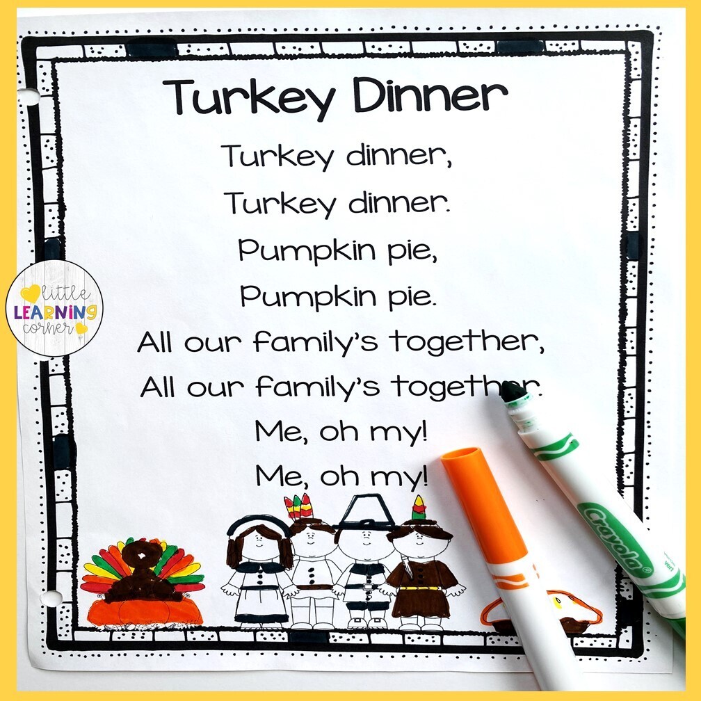 Turkey Dinner Thanksgiving Poem
