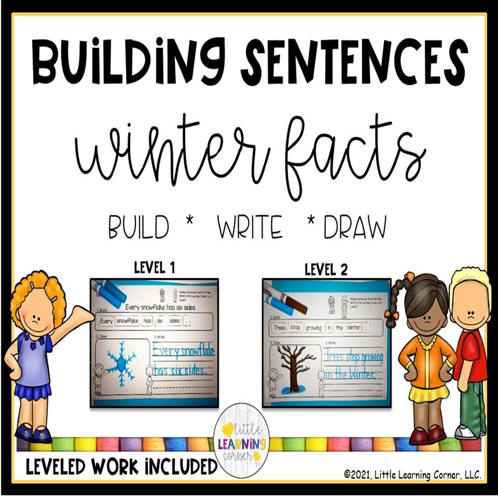 Building Sentences:  Winter Facts for kids