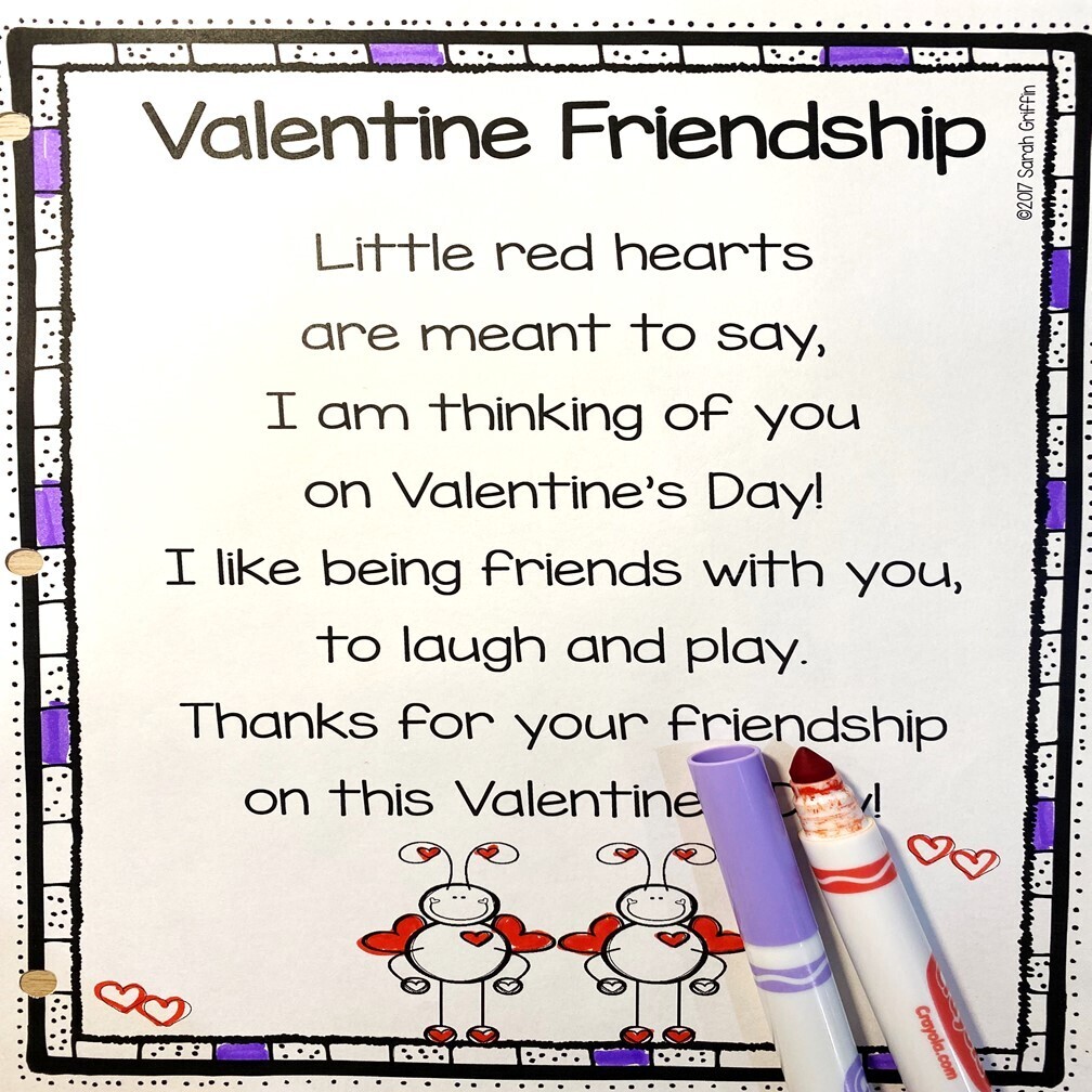 Valentine Friendship Poem