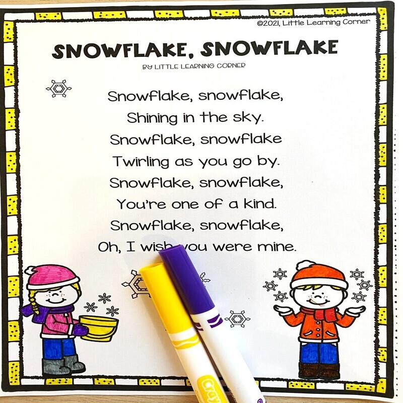 Snowflake, Snowflake Poem