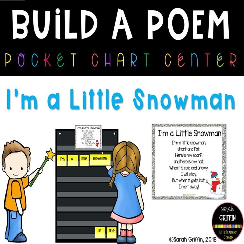 I'm a Little Snowman Build a Poem I'm a Little Snowman Build a Poem