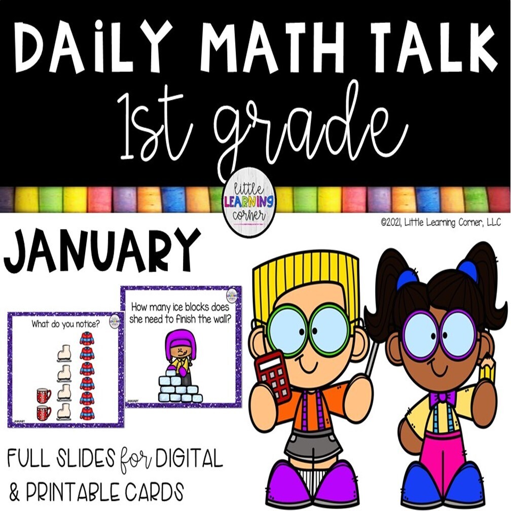 First Grade Math Talks  JANUARY