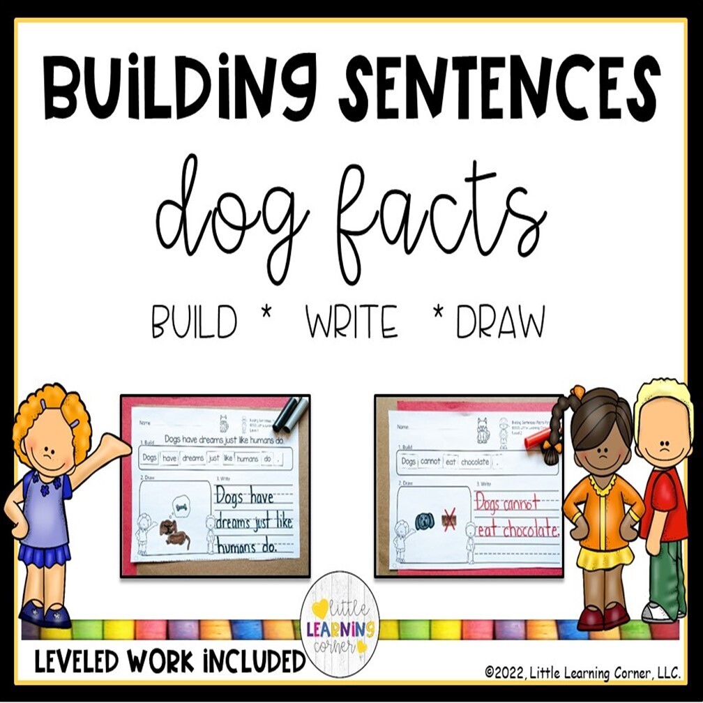 Building Sentences Dog Facts for Kids