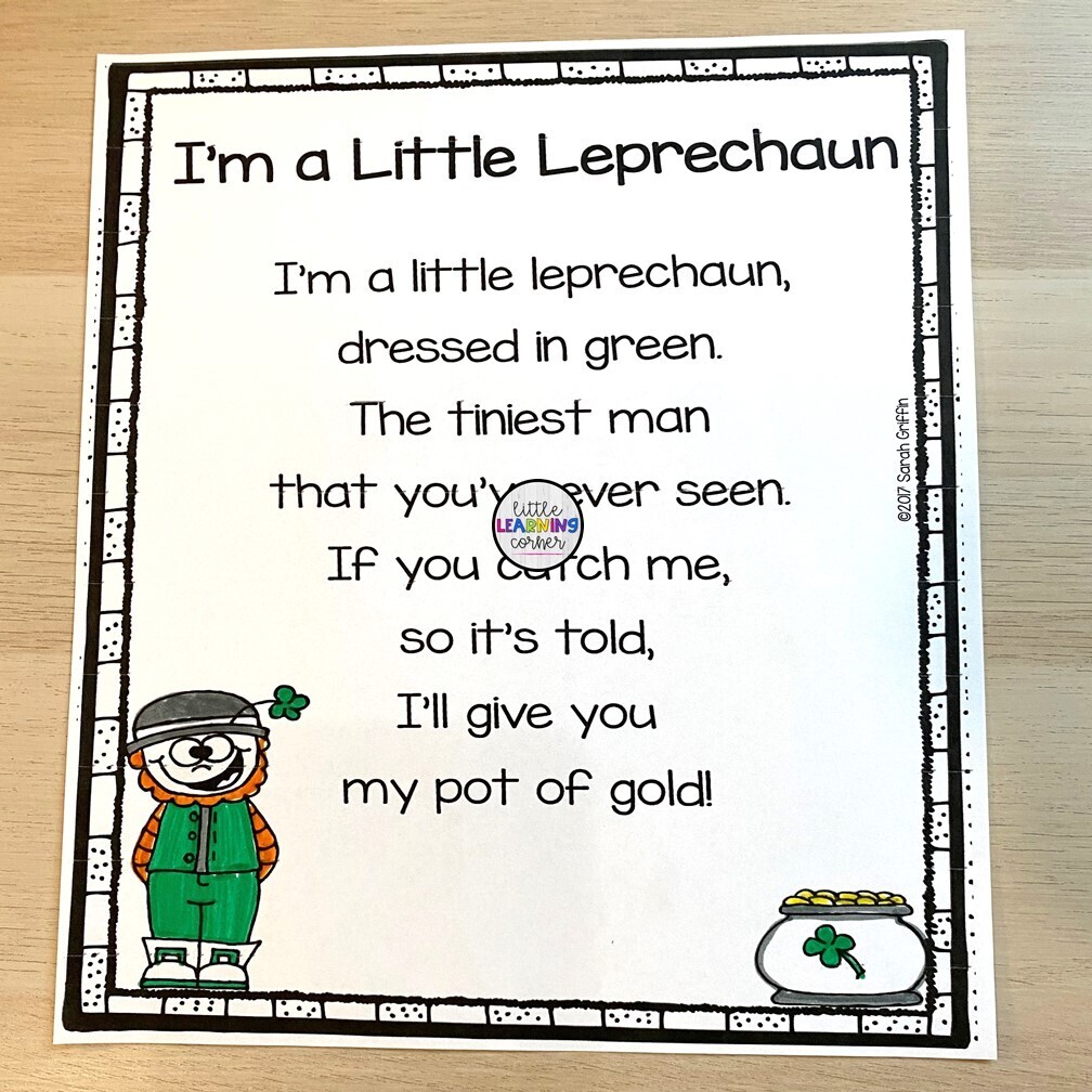 I'm a Little Leprechaun Poem