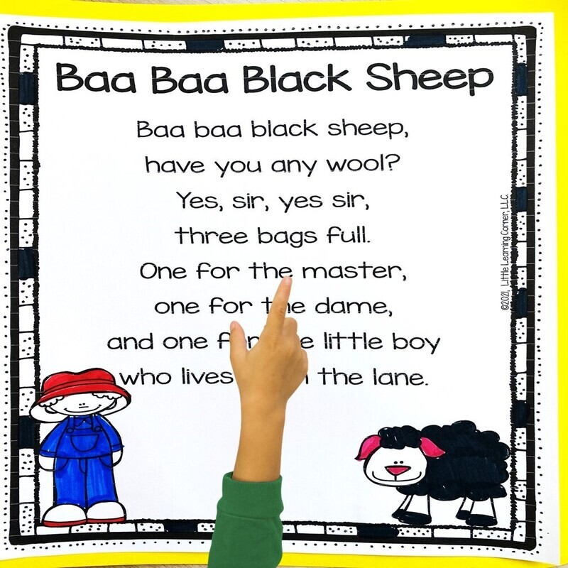 Baa Baa Black Sheep Printable Poem