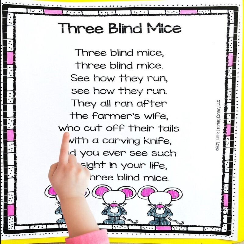 Three Blind Mice Nursery Rhyme