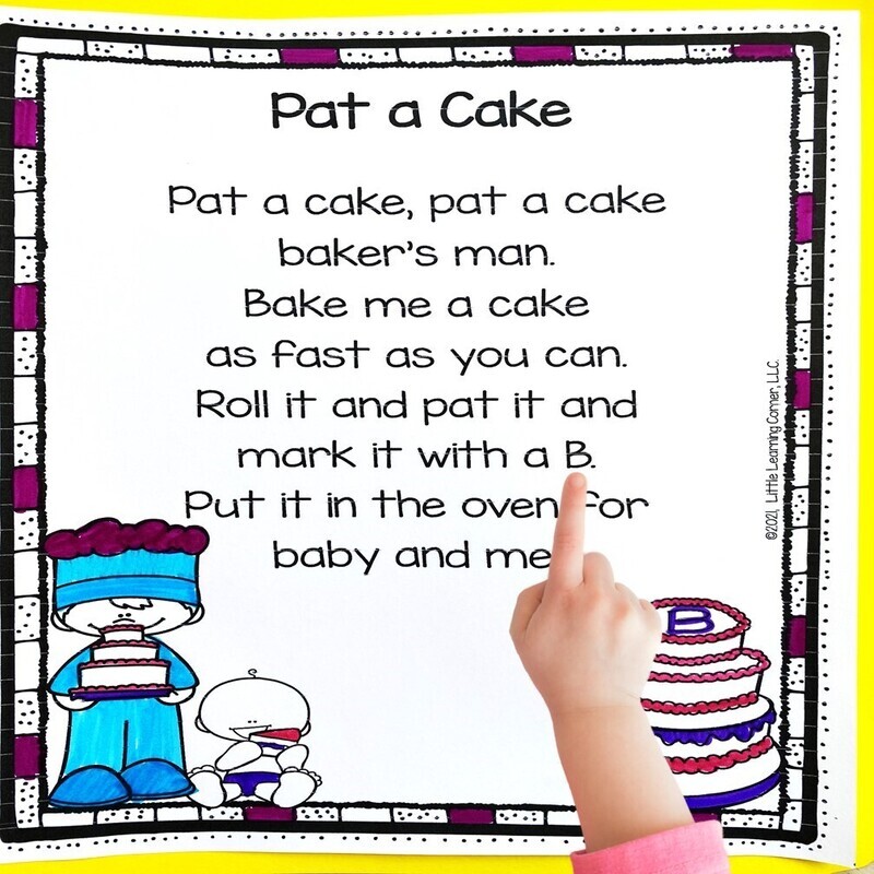 Pat a Cake Printable Poem