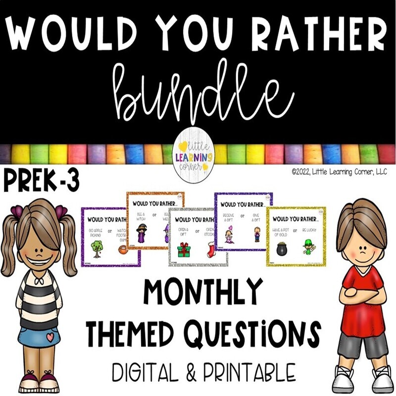 Would You Rather Questions MONTHLY BUNDLE