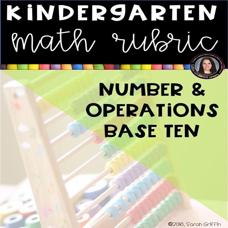 Kindergarten Math Rubric NUMBER AND OPERATIONS BASE 10
