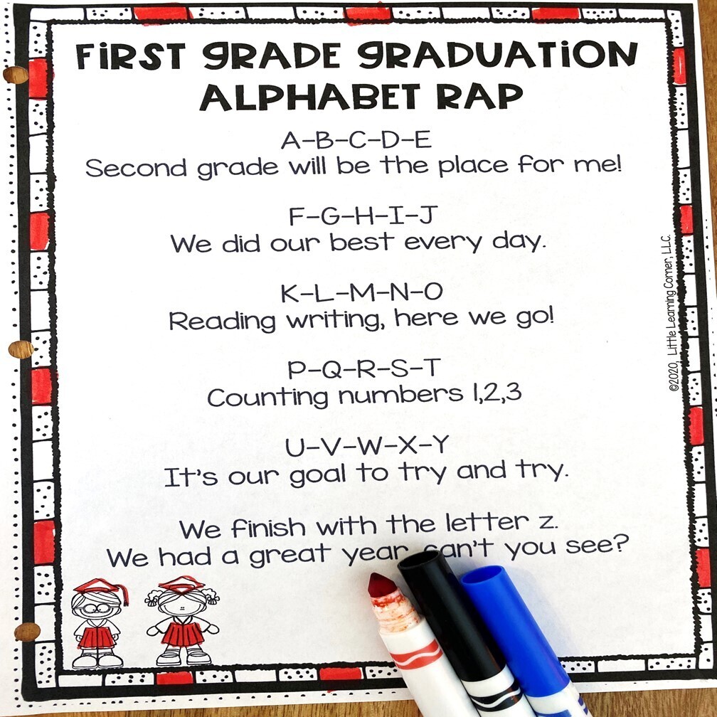 Frist Grade Graduation Alphabet Rap