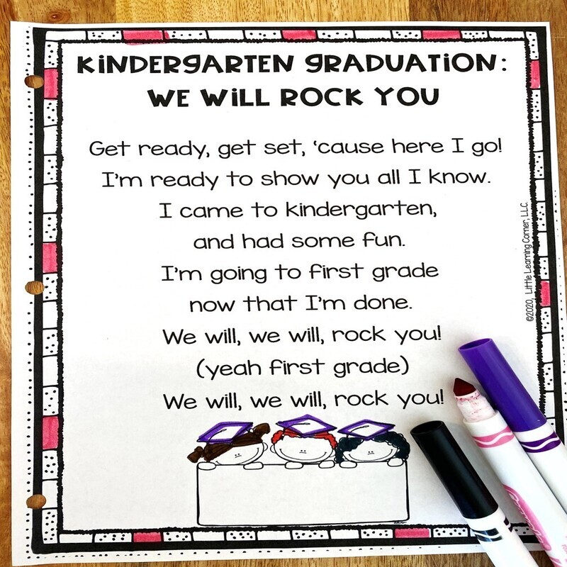 We Will Rock You - Kindergarten Graduation Poem