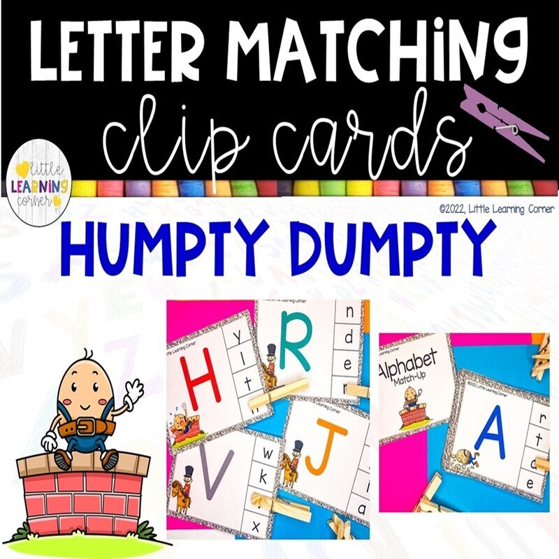 Humpty Dumpty Alphabet Clip Cards