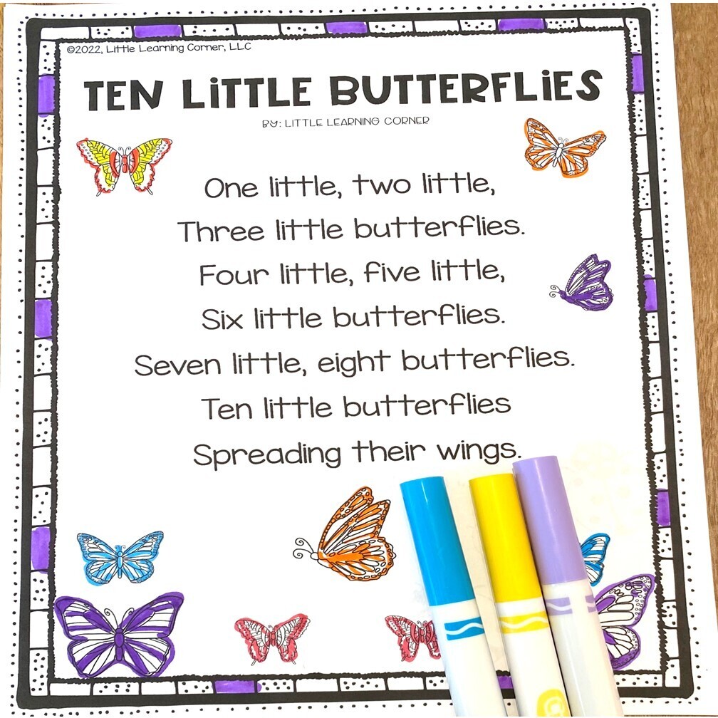 Ten Little Butterflies