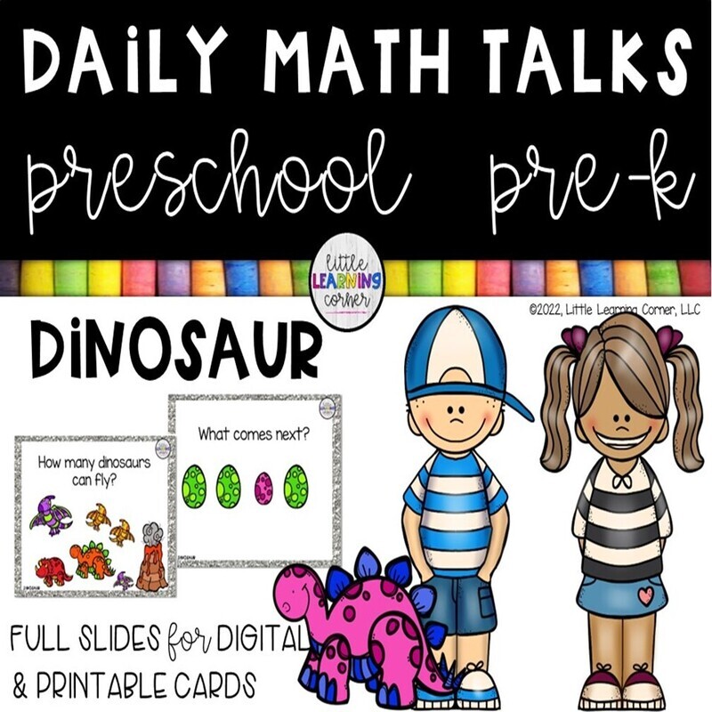 Preschool Math Talks DINOSAURS