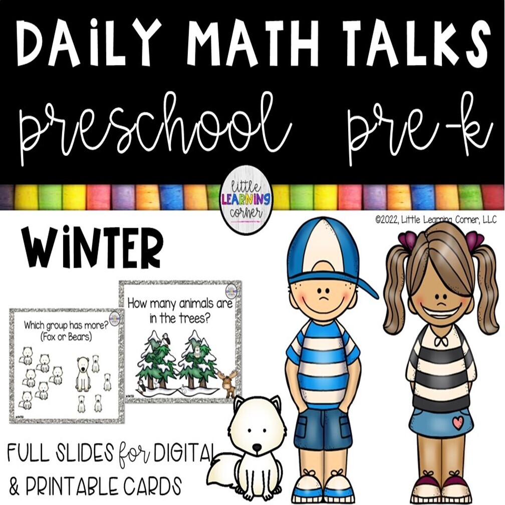 Preschool  Math Talks WINTER