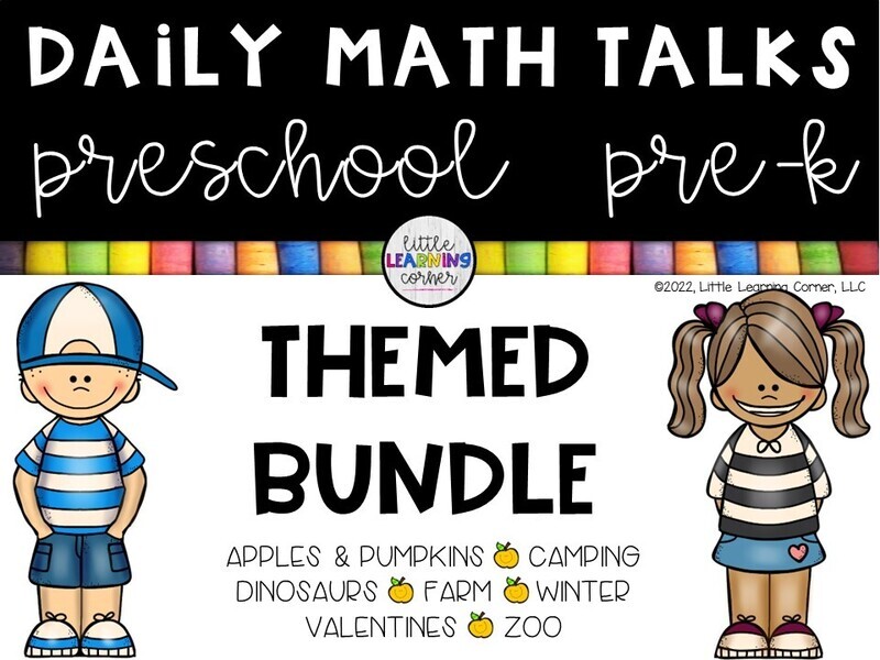 Preschool Math Talks BUNDLE