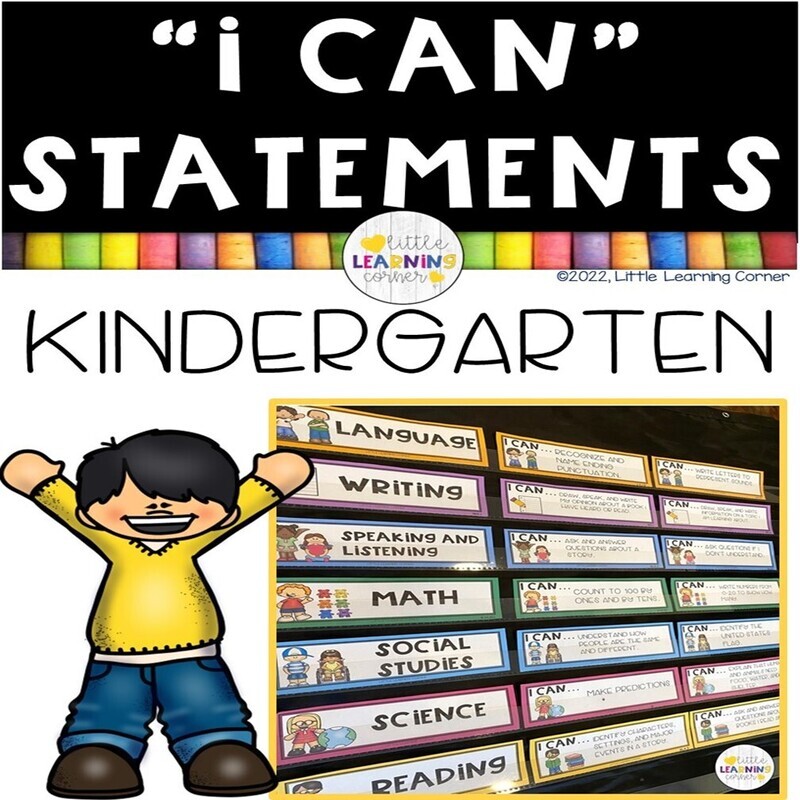 Kindergarten I Can Statements