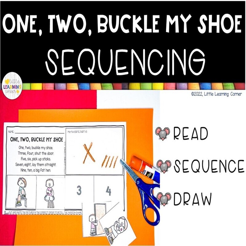 One Two Buckle My Shoe Sequencing One Two Buckle My Shoe Sequencing