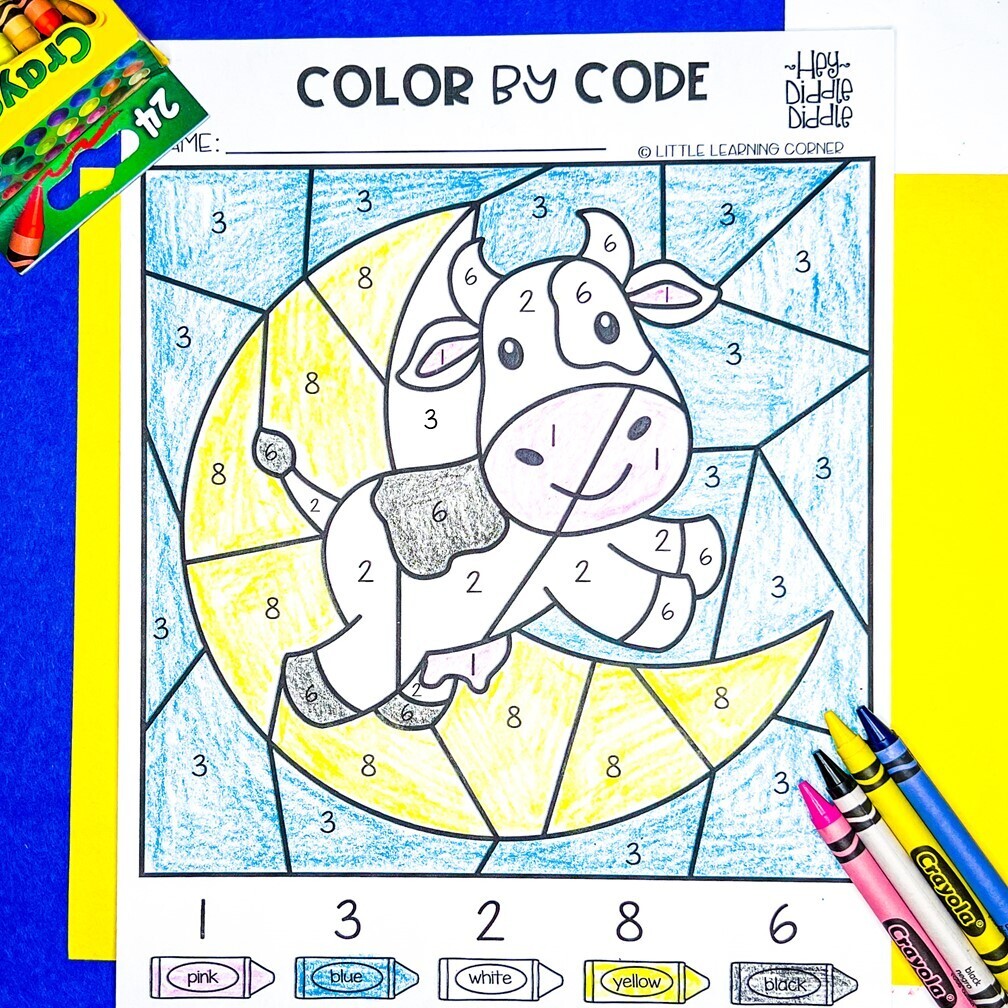 Hey Diddle Diddle Coloring Page - 3246640756