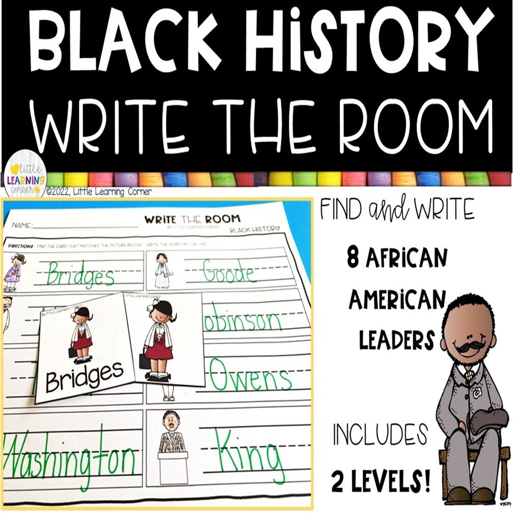 Black History Write the Room